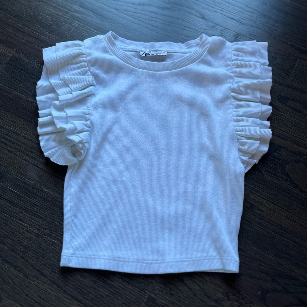 White zara top